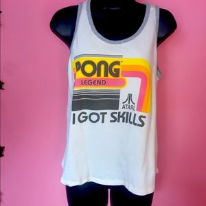 Pong vintage style tank top